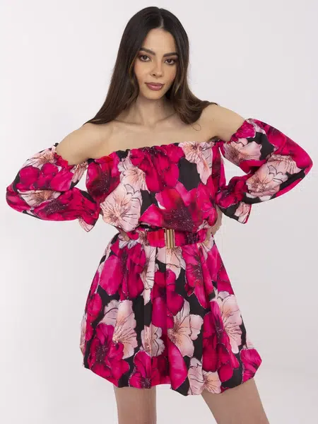 Dress-MI-SK-A1447.84-black-pink