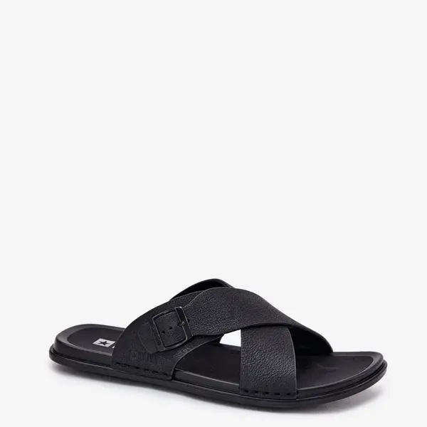 BIG STAR SHOES Pánské Kožené Sandały S Přezkou Big Star