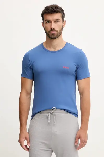 HUGO  tričko pánské bavlněné T-SHIRT RN TRIPLET P 3-pack