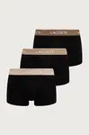 Lacoste  přiléhavé boxerky pánské bavlněné s elastanem 3-pack