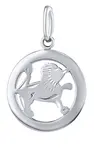 Silvego Stříbrný přívěsek znamení zvěrokruhu Lev - kulatý SILVEGOB10283S08
