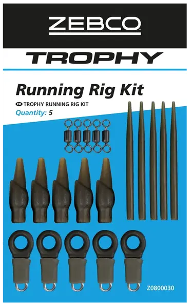 Zebco závěsky trophy running rig kit 5 ks