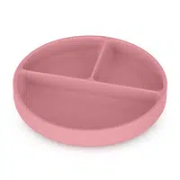 PETITE&MARS Talířek silikonový dělící kulatý Take&Match Dusty Rose 6m+