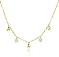 S'Agapõ Pozlacený ocelový náhrdelník Luce SCE04