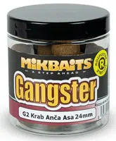 Mikbaits rozpustné boilies gangster g2 krab ančovička asa 250 ml - 24 mm