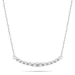 Brilio Silver Elegantní stříbrný náhrdelník s čirými zirkony NCL159W