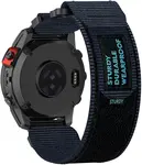 4wrist Velcro řemínek pro Garmin 26 mm - Blue