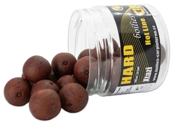 Carp inferno tvrzené boilies hard hot line xtazi 300 ml 24 mm