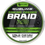 Nytro šňůra sublime x8 sinking feeder braid 150 m - 0,08 mm 4,1 kg