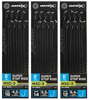 Matrix návazec mxc-3 6” super stop rigs - velikost háčku 14 nosnost 2,4 kg