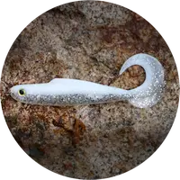 Redbass gumová nástraha twister kixter white g - xx 155 mm