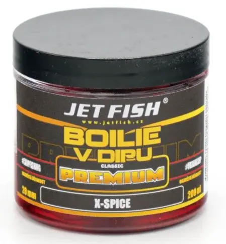 Jet fish boilie v dipu premium clasicc 200 ml 20 mm - x-spice