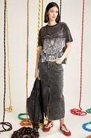 Bavlněné tričko Medicine šedá barva