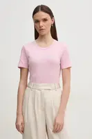 Bavlněné tričko United Colors of Benetton červená barva, 3GA2E16A2