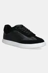 Kožené sneakers boty Calvin Klein CUPSOLE LACE UP - LTH SUE MIX