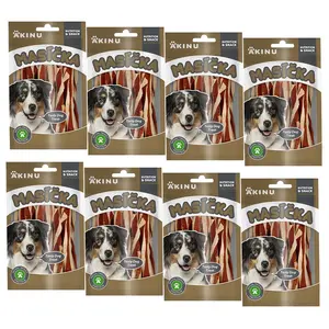 Akinu MASÍČKA Jehněčí twister pamlsek pro psy 8 x 75 g