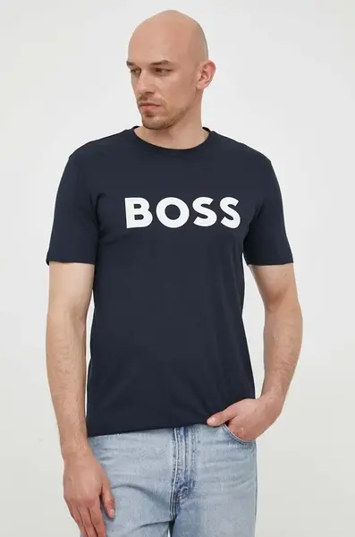 BOSS Orange Bavlněné tričko BOSS Thinking 1