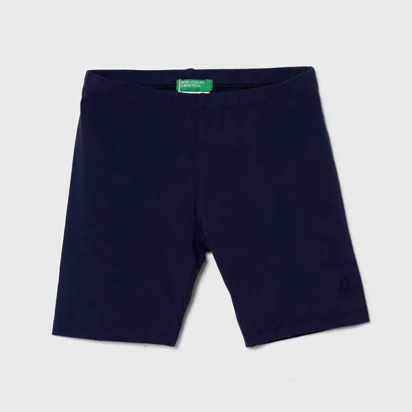 Dětské kraťasy United Colors of Benetton tmavomodrá barva, hladké
