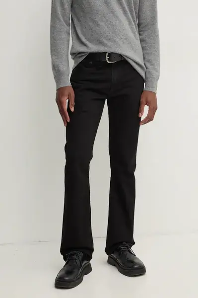 Džíny Levi's 527™ SLIM BOOT CUT pánské, černá barva, 5527