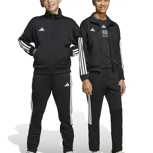 Dětské tepláky adidas černá barva, s potiskem, JI6173