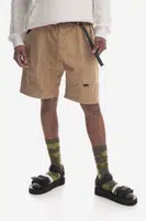 Bavlněné šortky Gramicci Gadget Short béžová barva