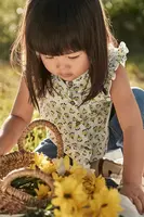 Dětská bavlněná halenka Mayoral zelená barva, vzorovaná, 1105