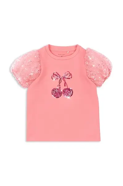 Dětské tričko Konges Sløjd BALLERINA TEE růžová barva, KS102648