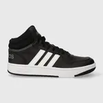 Dětské sneakers boty adidas Originals HOOPS 3.0 MID K černá barva