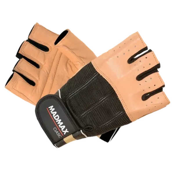 MadMax Rukavice Clasic MFG248 hnědé - M