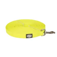 Duvo+ Explor Stopovací vodítko z PVC neonově žlutý popruh 15m/20mm