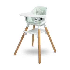 Caretero Multifunkční jídelní židlička, stoleček Bravo, mátová
