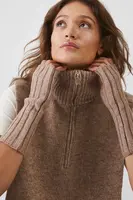 Rukavice bez prstů s příměsí vlny Medicine