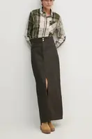 Džínová sukně Pepe Jeans MAXI SKIRT HW COATED