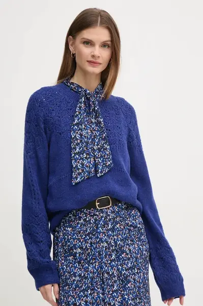 Svetr Pepe Jeans NAINA dámský, modrá barva, PL702241