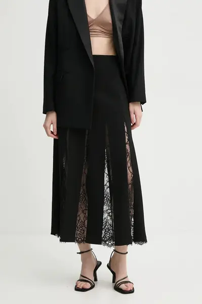 Sukně A.L.C. černá barva, maxi, áčková, 3SKRT00611