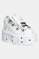 Kožené tenisky New Rock NAPA BLANCA + IMPERFECT TANK BLANCO TORNILLOS