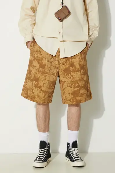 Bavlněné šortky thisisneverthat Beach Short žlutá barva, TN241WSOKS01