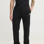 Tepláky Alpha Industries pánské, černá barva, s aplikací, 156370