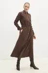 Šaty Answear.LAB hnědá barva, maxi