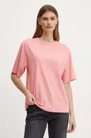 Bavlněné tričko Boss Orange C Enis Small Logo růžová barva, 50523256