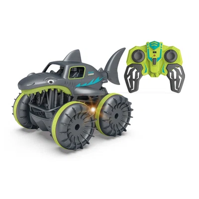 R/C 1:18 Obojživelné auto Žralok - zelený