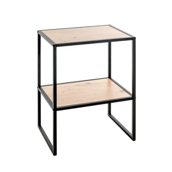 ODKLÁDACÍ STOLEK, černá, barvy dubu