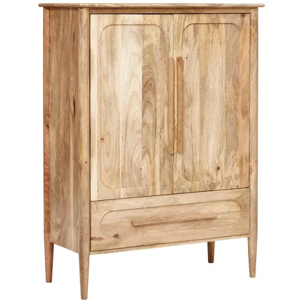 Livetastic VYSOKÁ KOMODA, mangové dřevo, přírodní barvy, 90/120/40 cm