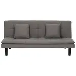 P & B ROZKLÁDACÍ POHOVKA, textil, šedá