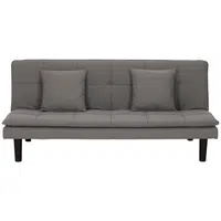 P & B ROZKLÁDACÍ POHOVKA, textil, šedá