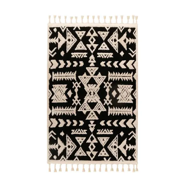 KOBEREC S VYSOKÝM VLASEM, 160/230 cm, černá