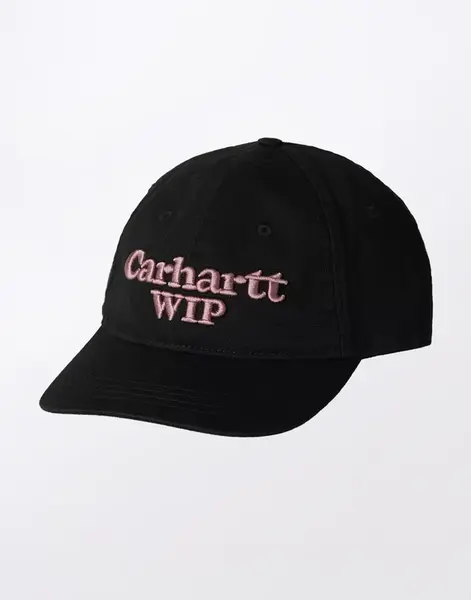 Carhartt WIP Script Cap Black/Hortensia