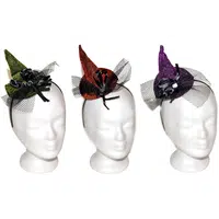 Set karneval - Klobouk čarodějnický 12 cm, čelenka - více variant