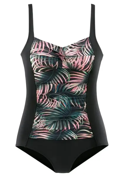 LASCANA Jednodielne plavky  čierna