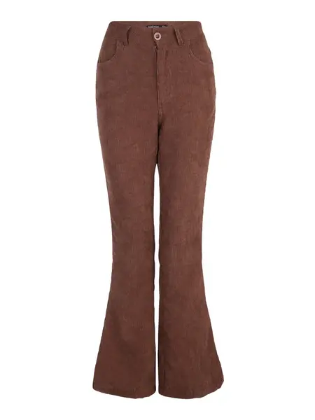 Nasty Gal Petite Nohavice  hnedá